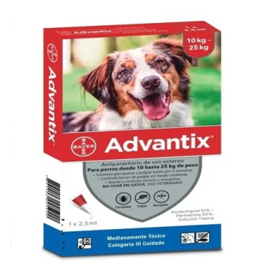 Antipulgas Para Perros Advantix De 10-25 Kg